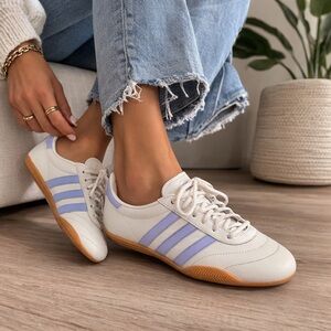 adidas Grand Court Lo White and Purple Sneakers